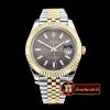 Rolex Datejust II DJ2 41mm Jub Flt YG/SS Dark Grey Stk BP A3235