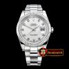 Rolex Datejust II DJ2 41mm Oys Flt SS/SS Silv Wht Diams A32