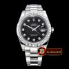 Rolex Datejust II DJ2 41mm Oyst Flt SS/SS Black Diams A3235