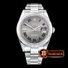 Rolex Datejust II DJ2 41mm Oyt Flt SS/SS Grey Roman BP Asia 2813