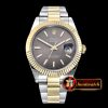 Rolex Datejust II DJ2 41mm Oyt Flt YG/SS Grey Stk BP Asia 2813