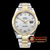 Rolex Datejust II DJ2 41mm Oyt Flt YG/SS Wht MOP Diams BP Asia 2813