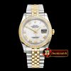Rolex Datejust Man DJ 36mm Jub Flt YG/SS White MOP Roman BP A313