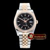 Rolex Datejust Man DJ 36mm Jul Flt 904L RG/SS Blk/Stk ARF A3135 Mod