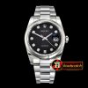Rolex Datejust Man DJ 36mm Oyst Dome SS/SS Black Anniv Diam DJF A3135