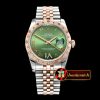 Rolex Datejust Midsize 31mm Diam Bez RG/SS Green Diam BP A2836