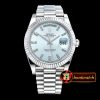 Rolex DayDate 228206 Flt SS/SS Ice Blue Diam BP 2836