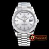 Rolex DayDate 228206 Flt SS/SS Silv Wht Diam BP A3255 Mod