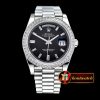 Rolex DayDate 228206 SS/SS Black Diam BP 2836
