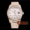 Rolex DayDate 40mm Diam RG/RG Rose Gold Baug. Diam BP A2836