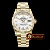 Rolex Daydate 36mm Flt YG/YG White MOP Diam BP 2836