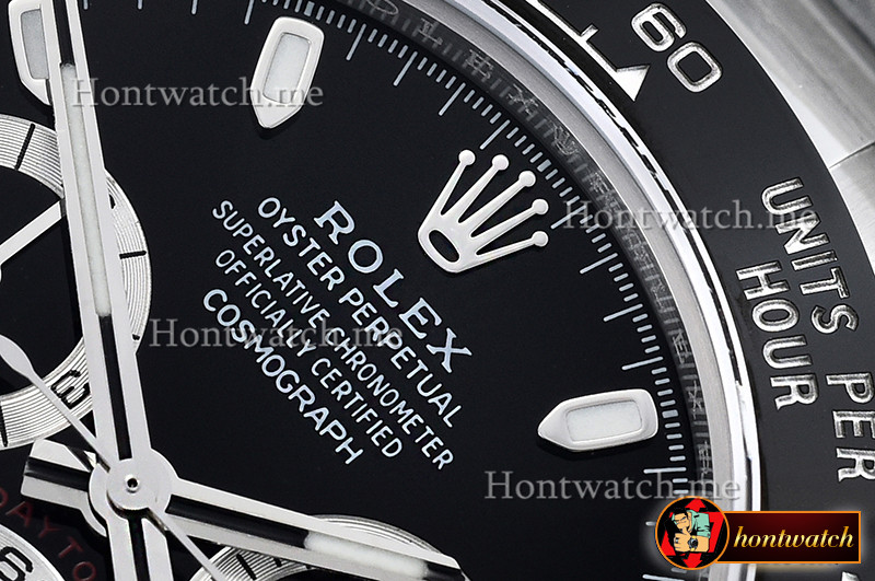 Rolex Daytona 116500 CER SS Black 904L V2 A4130 Mod replica