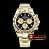 Rolex Daytona 116518 YG/YG Black/Stk ARF V2 A4130 Mod