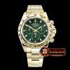 Rolex Daytona 116518 YG/YG Green/Stk ARF V2 A4130 Mod