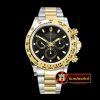 Rolex Daytona 116523 YG/SS Black Stk OMF A7750 Mod