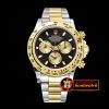 Rolex Daytona 116523 YG/SS Blk/Gold Stk OMF A7750 Mod