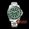 Rolex Submariner 116610LV 904L SS/SS Green GMF SA3135