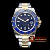 Rolex Submariner 116613 YG/SS Cer Bez Blue Asia 2836