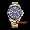 Rolex Submariner 116618 YG/YG Blue BP V2 SP Asia 3135