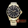 Rolex Submariner 16618 YG/YG Black BP Ult A3135 Mod