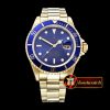 Rolex Submariner 16618 YG/YG Blue BP Ult A3135 Mod