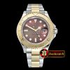Rolex YachtMaster 116613 40mm 904L YG/SS Bwn MOP GMF A3135