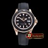Rolex YachtMaster 116655 40mm RG/RU Black BP V2 SP A3135 Mod