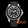 Rolex YachtMaster 116655 40mm SS/RU Black ARF SH3135 Mod