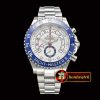 Rolex YachtMaster II 116680 Blue SS/SS White BP Asia 7750 Mod