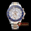 Rolex YachtMaster II 116681 Blue RG/SS White JF V2 A7750 Mod