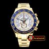 Rolex YachtMaster II 116688 Blue YG/YG White JF Asia 7750 Mod