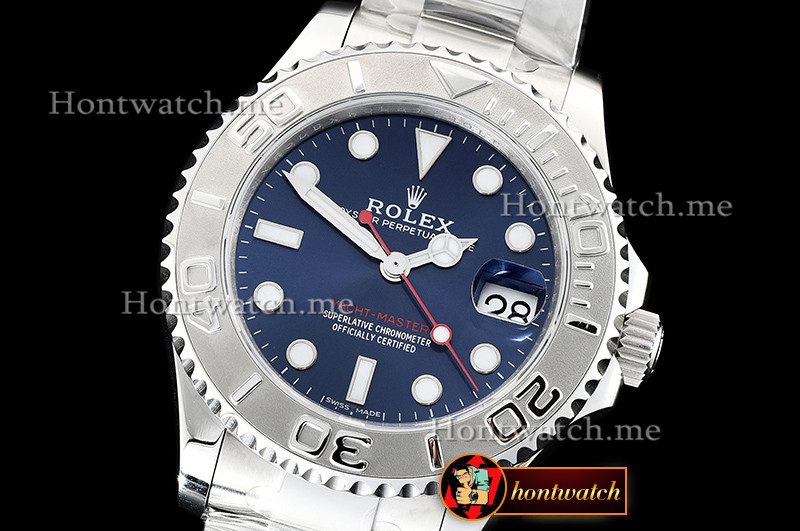 Rolex YachtMaster 268622 37mm SS SS Blue ARF Asia 2824 replica