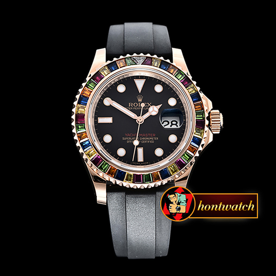 Rolex YachtMaster 40 116695SATS RG/RU Black BP 2836