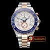 Rolex YachtMaster II Blue RG/SS White BP Asia 2813 Mod