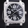 Bell and Ross Airborne Automatic Men Black Rubber strap