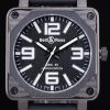 Bell and Ross Airborne Automatic Men Black Rubber strap