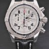 Breitling Avenger Quartz Men White Pelle strap