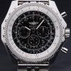 Breitling Bentley Automatic Men Black Steel strap
