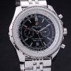 Breitling Bentley Automatic Men Black Steel Strap