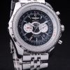 Breitling Bentley Automatic Men Black Steel strap