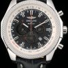Breitling Bentley Quartz Men Black Pelle strap