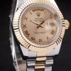 Rolex Daydate Automatic Men Chocolate Steel strap