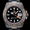 Rolex Explorer Automatic Men Black Steel Strap