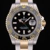 Rolex GMT Master Automatic Men Black Steel strap