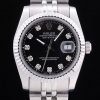 Rolex Datejust Automatic Men Black Steel strap