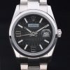 Rolex Datejust Automatic Men Black Steel strap
