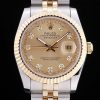 Rolex Datejust Automatic Men Brown Steel strap