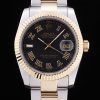 Rolex Datejust Automatic Men Black Steel strap