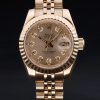 Rolex Datejust Automatic Women Chocolate Dial In Gold-Plated Stainless Steel