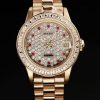 Rolex Datejust Automatic Women Diamond Dial steel strap